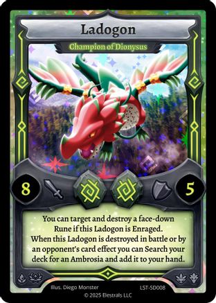 Image of Ladogon - Champion of Dionysus (LST-SD008) - Divine Champions Lifestream Starter Decks Holo
