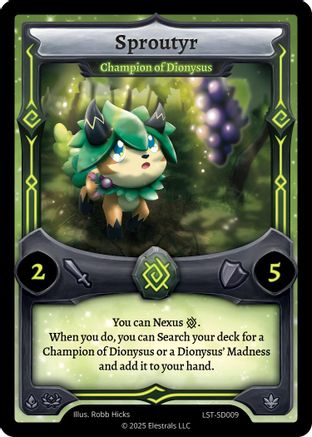 Image of Sproutyr - Champion of Dionysus (LST-SD009) - Divine Champions Lifestream Starter Decks