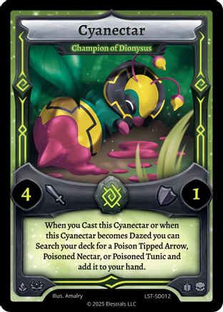 Image of Cyanectar - Champion of Dionysus (LST-SD012) - Divine Champions Lifestream Starter Decks