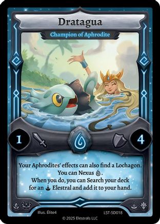 Image of Dratagua - Champion of Aphrodite (LST-SD018) - Divine Champions Lifestream Starter Decks