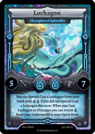 Image of Lochagon - Champion of Aphrodite (LST-SD019) - Divine Champions Lifestream Starter Decks Holo