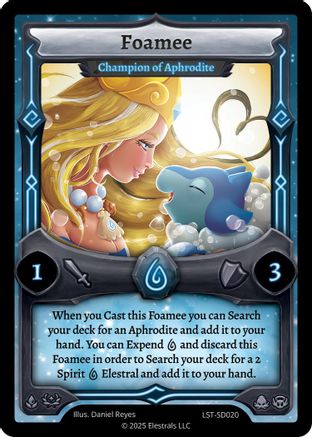 Image of Foamee - Champion of Aphrodite (LST-SD020) - Divine Champions Lifestream Starter Decks