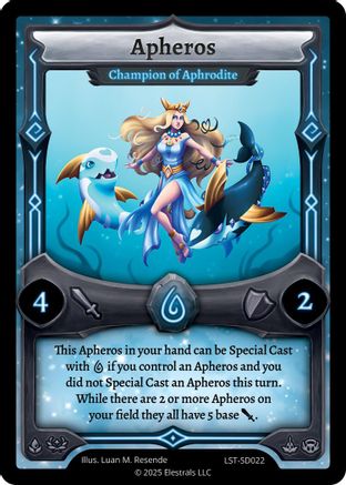Image of Apheros - Champion of Aphrodite (LST-SD022) - Divine Champions Lifestream Starter Decks