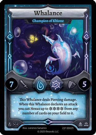 Image of Whalance - Champion of Khione (LST-SD025) - Divine Champions Lifestream Starter Decks