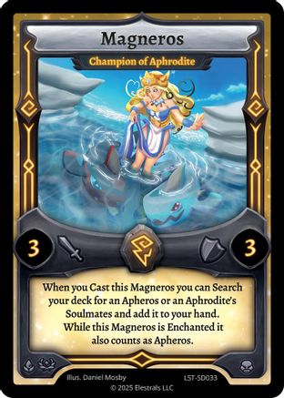 Image of Magneros - Champion of Aphrodite (LST-SD033) - Divine Champions Lifestream Starter Decks