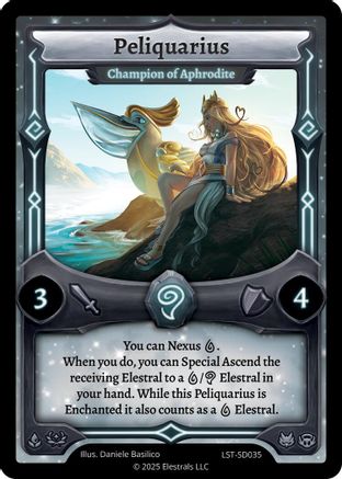 Image of Peliquarius - Champion of Aphrodite (LST-SD035) - Divine Champions Lifestream Starter Decks