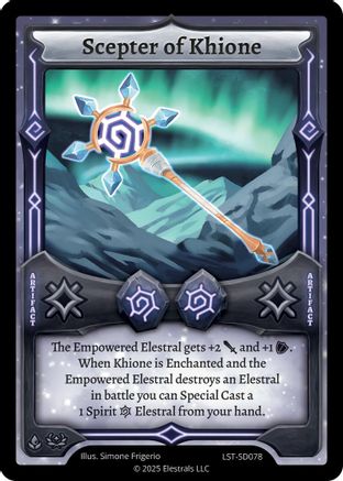 Image of Scepter of Khione (LST-SD078) - Divine Champions Lifestream Starter Decks