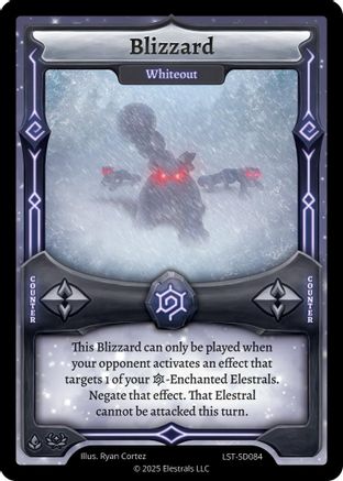 Image of Blizzard - Whiteout (LST-SD084) - Divine Champions Lifestream Starter Decks