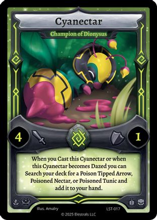 Image of Cyanectar - Champion of Dionysus (LST-017) - Divine Champions Lifestream