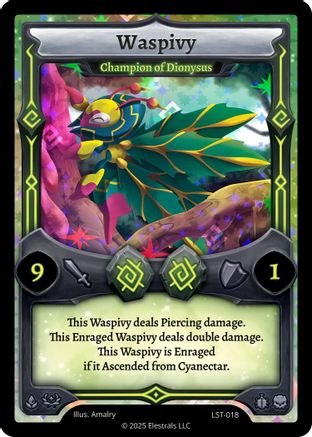 Image of Waspivy - Champion of Dionysus (LST-018) - Divine Champions Lifestream Holo