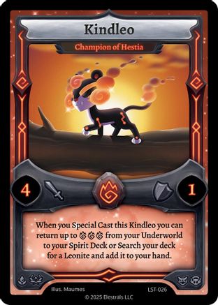 Image of Kindleo - Champion of Hestia (LST-026) - Divine Champions Lifestream