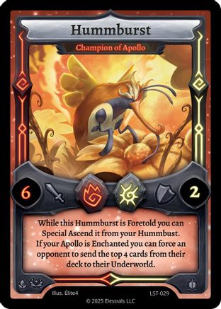 Image of Hummburst - Champion of Apollo (LST-029) - Divine Champions Lifestream