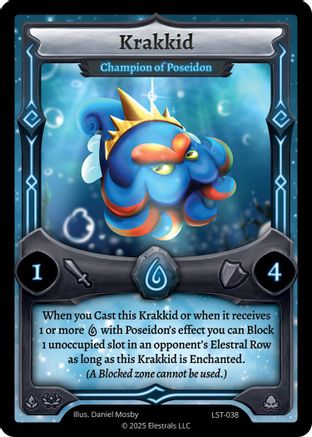 Image of Krakkid - Champion of Poseidon (LST-038) - Divine Champions Lifestream