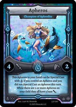 Image of Apheros - Champion of Aphrodite (LST-047) - Divine Champions Lifestream Holo