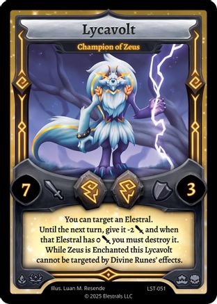 Image of Lycavolt - Champion of Zeus (LST-051) - Divine Champions Lifestream