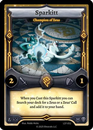 Image of Sparkitt - Champion of Zeus (LST-052) - Divine Champions Lifestream