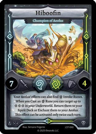 Image of Hiboofin - Champion of Aeolus (LST-060) - Divine Champions Lifestream