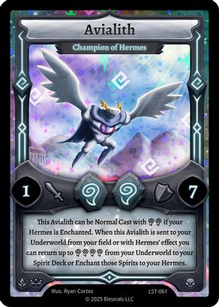 Image of Avialith - Champion of Hermes (LST-061) - Divine Champions Lifestream Holo