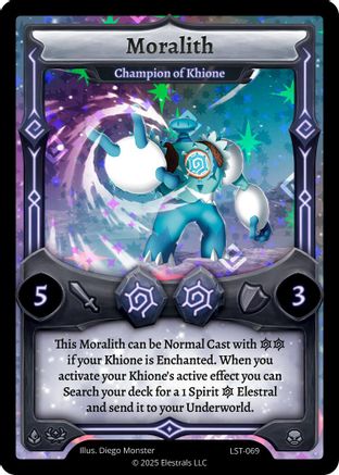 Image of Moralith - Champion of Khione (LST-069) - Divine Champions Lifestream Holo