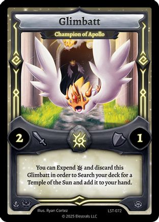 Image of Glimbatt - Champion of Apollo (LST-072) - Divine Champions Lifestream Reverse Holo