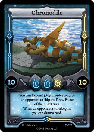 Image of Chronodile (LST-077) - Divine Champions Lifestream Reverse Holo