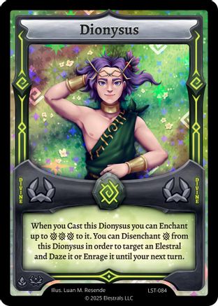 Image of Dionysus (LST-084) - Divine Champions Lifestream Holo