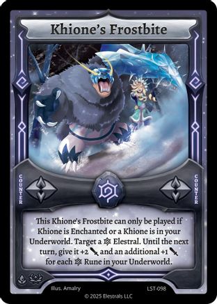 Image of Khione's Frostbite (LST-098) - Divine Champions Lifestream Reverse Holo
