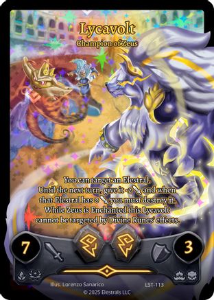 Image of Lycavolt - Champion of Zeus (Full Art) (LST-113) - Divine Champions Lifestream Holo