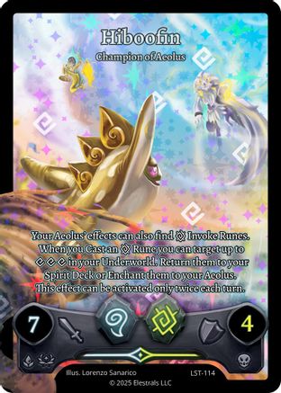 Image of Hiboofin - Champion of Aeolus (Full Art) (LST-114) - Divine Champions Lifestream Holo