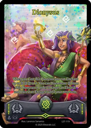 Image of Dionysus (Full Art) (LST-119) - Divine Champions Lifestream Holo