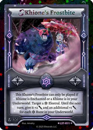 Image of Khione's Frostbite (Stellar) (LST-R11) - Divine Champions Lifestream Reverse Holo