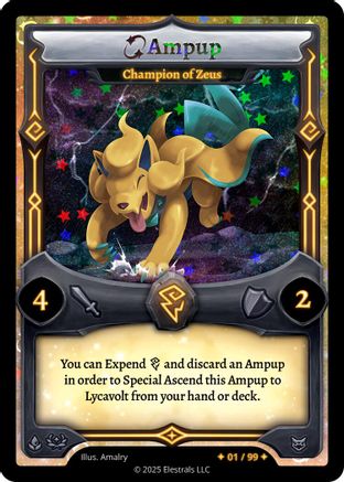 Image of Ampup - Champion of Zeus (Serialized) (/99) - Divine Champions Lifestream Holo
