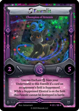 Image of Fawnlit - Champion of Artemis (Serialized) (/99) - Divine Champions Lifestream Holo