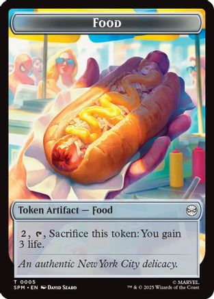 Image of Food // Robot Double-Sided Token (SPM-5 // 6) - Marvel's Spider-Man Foil
