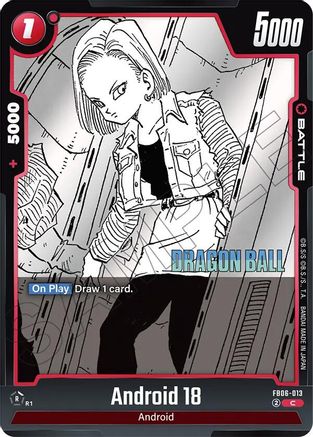 Image of Android 18 - FB06-013 (FB06-013) - Manga Booster 02 Holofoil