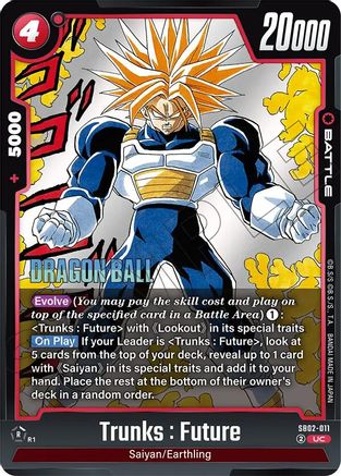 Image of Trunks : Future - SB02-011 (SB02-011) - Manga Booster 02 Holofoil