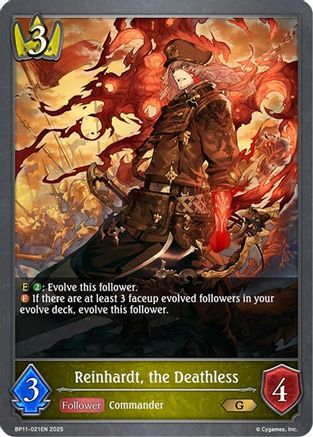 Image of Reinhardt, the Deathless (BP11-021EN) - BP11 Bullet of Fate
