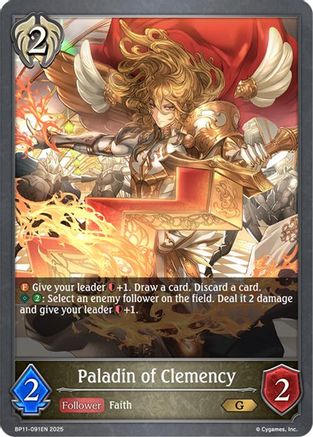Image of Paladin of Clemency (BP11-091EN) - BP11 Bullet of Fate