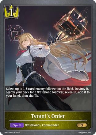 Image of Tyrant's Order - P05 (Foil) (BP11-P05EN) - BP11 Bullet of Fate