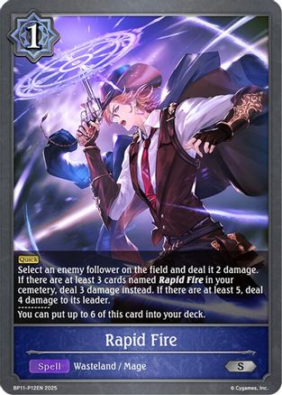 Image of Rapid Fire - P12 (Foil) (BP11-P12EN) - BP11 Bullet of Fate