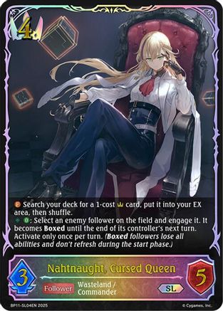 Image of Nahtnaught, Cursed Queen (SL) (BP11-SL04EN) - BP11 Bullet of Fate