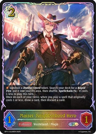 Image of Maiser, Neighborhood Hero (SL) (BP11-SL09EN) - BP11 Bullet of Fate