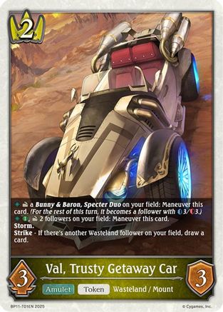 Image of Val, Trusty Getaway Car (BP11-T01EN) - BP11 Bullet of Fate