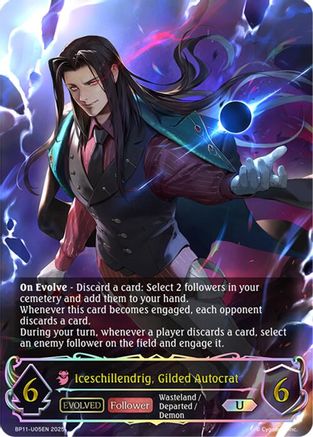 Image of Iceschillendrig, Gilded Autocrat (Evolved) (U) (BP11-U05EN) - BP11 Bullet of Fate
