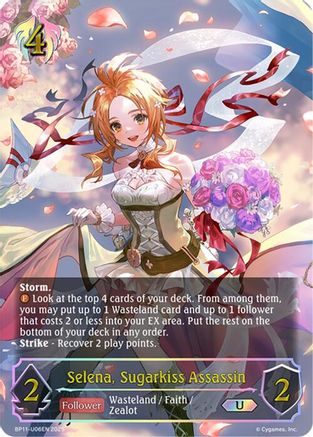Image of Selena, Sugarkiss Assassin (U) (BP11-U06EN) - BP11 Bullet of Fate