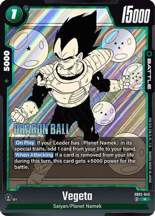 Image of Vegeta - SB02-045 (SB02-045) - Manga Booster 02 Holofoil