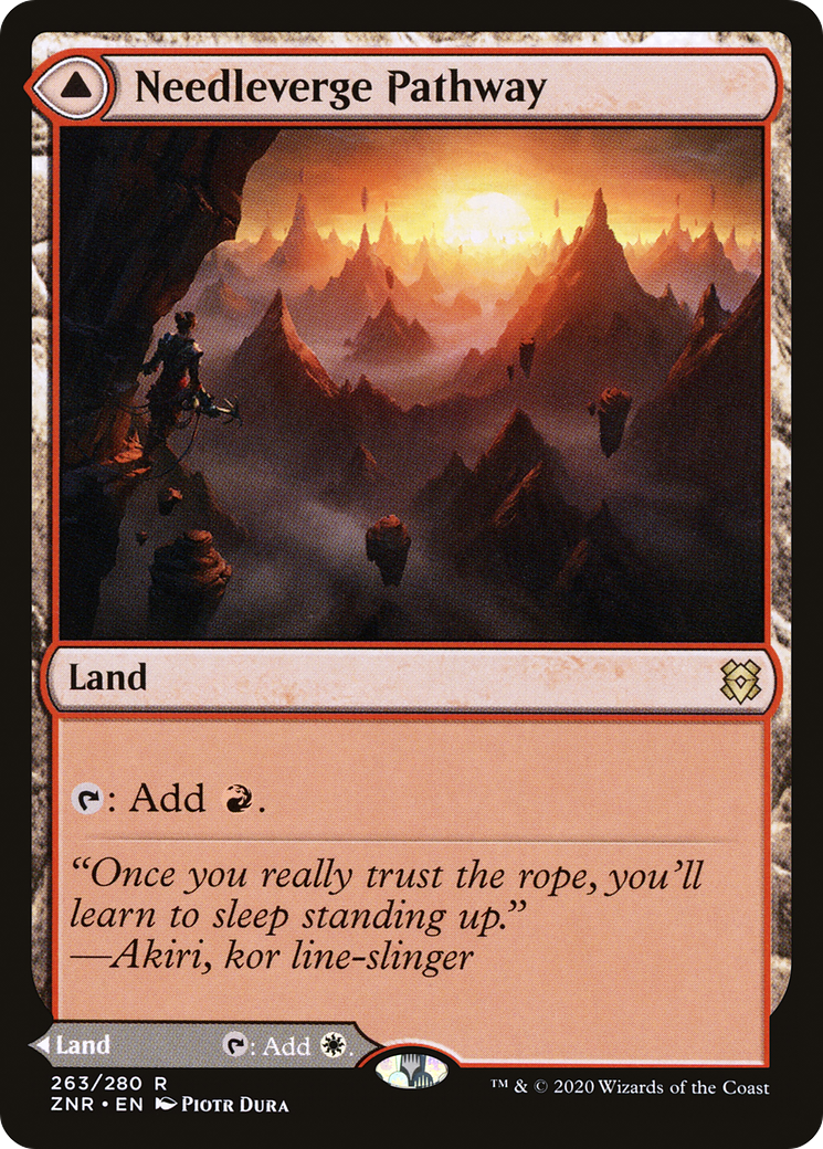 Image of Needleverge Pathway (ZNR-263) - Zendikar Rising Foil