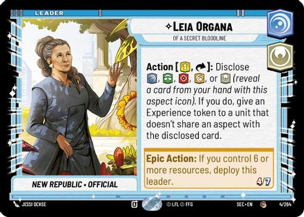 Image of Leia Organa - Of A Secret Bloodline (4/264) - Secrets of Power