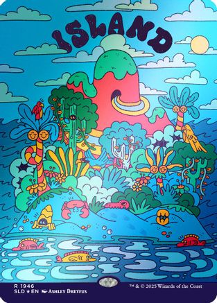 Image of Island (1946) (Rainbow Foil) (SLD-1946) - Secret Lair Drop Series Foil