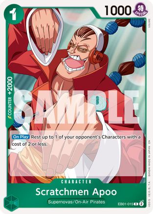 Image of Scratchmen Apoo - EB01-015 (Reprint) (EB01-015) - Premium Booster -The Best- Vol. 2